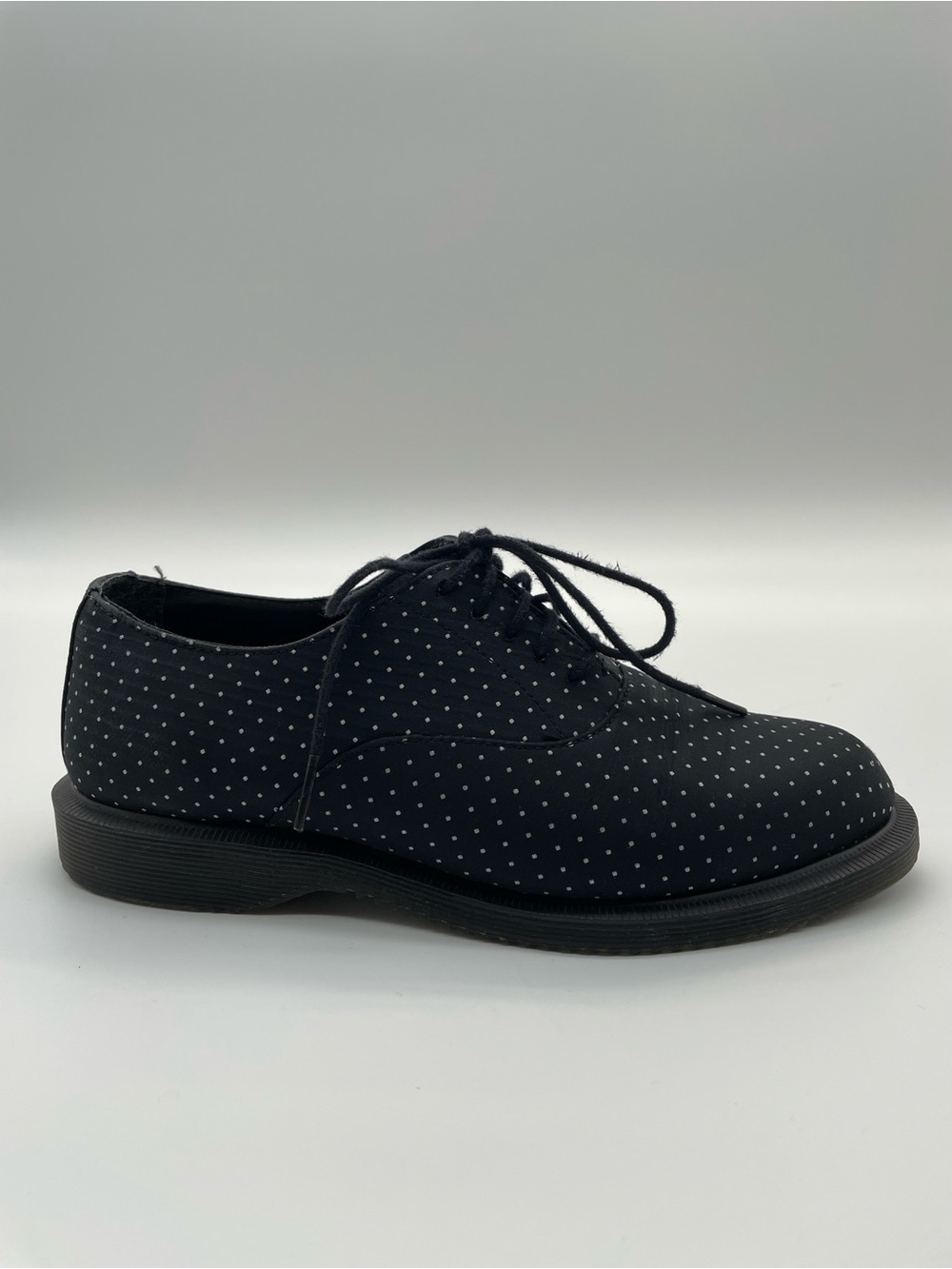 Dr. Martens Women’s 1461 Black White Polka Dot Oxford Shoes US 6 EU 37